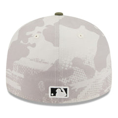 San Diego Padres 2025 Armed Forces Day Low Profile 59FIFTY Fitted Hat Light Beige/Olive | New Era