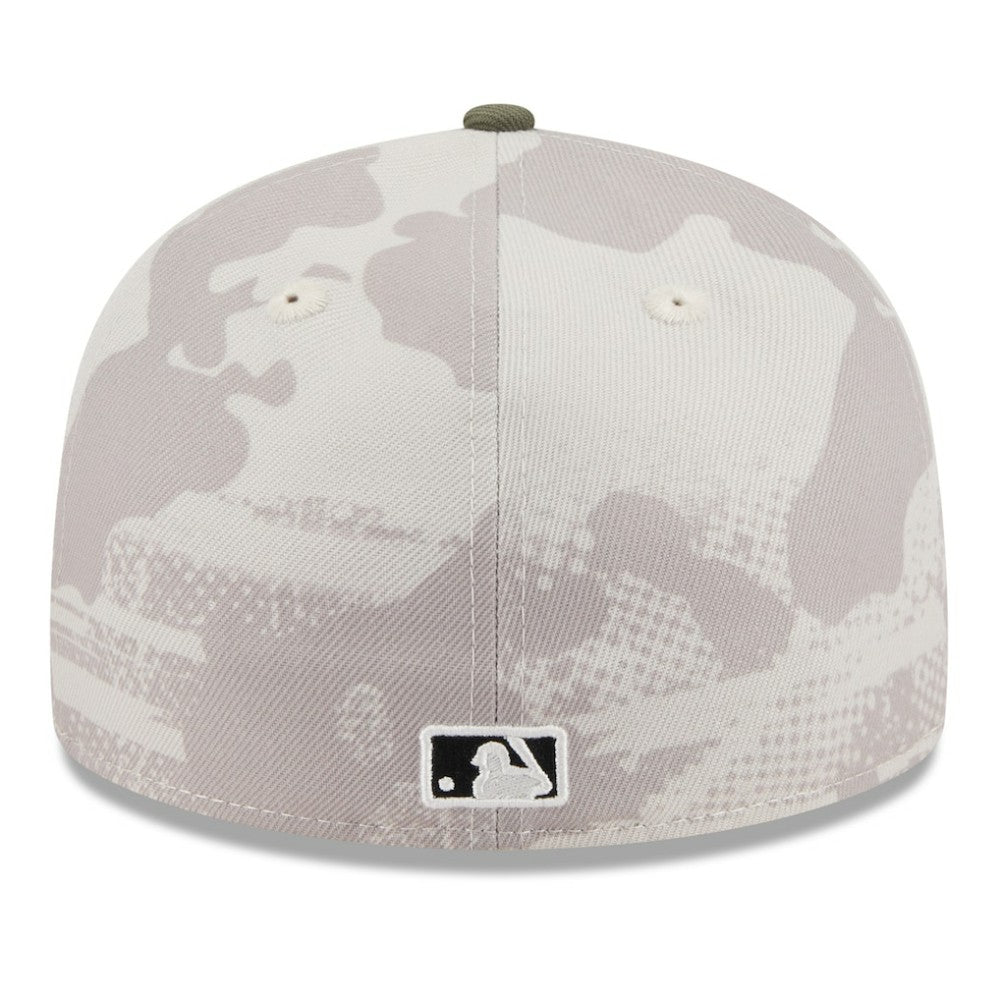 Chicago White Sox 2025 Armed Forces Day Low Profile 59FIFTY Fitted Hat Light Beige/Olive | New Era