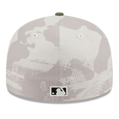 Cleveland Guardians 2025 Armed Forces Day Low Profile 59FIFTY Fitted Hat Light Beige/Olive | New Era