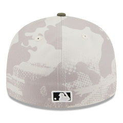 Los Angeles Angels 2025 Armed Forces Day Low Profile 59FIFTY Fitted Hat Light Beige/Olive | New Era
