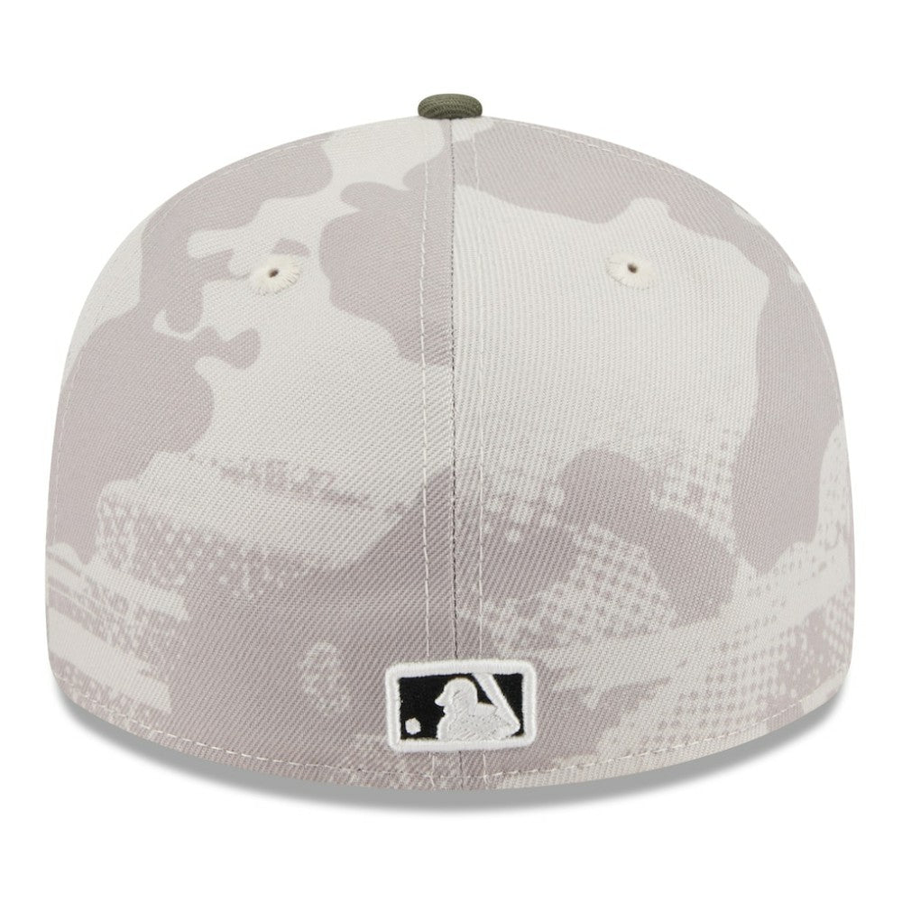 Houston Astros 2025 Armed Forces Day Low Profile 59FIFTY Fitted Hat Light Beige/Olive | New Era