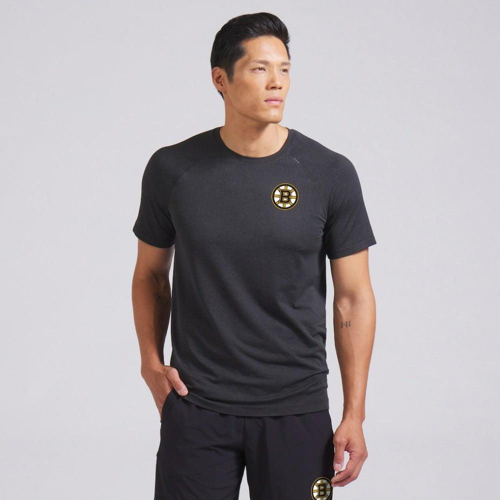 Boston Bruins lululemon Metal Vent Tech Short-Sleeve Shirt Graphite Grey