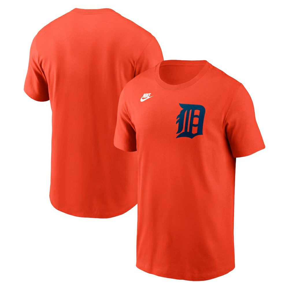 Detroit Tigers Cooperstown Collection Wordmark T-Shirt Orange | Nike