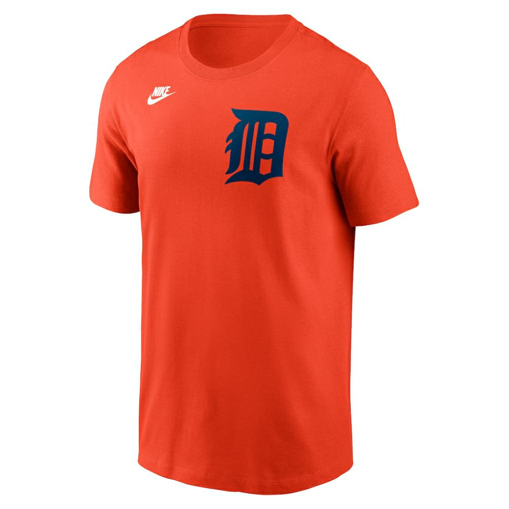 Detroit Tigers Cooperstown Collection Wordmark T-Shirt Orange | Nike