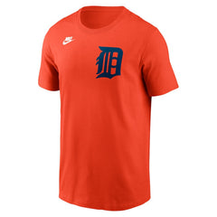 Detroit Tigers Cooperstown Collection Wordmark T-Shirt Orange | Nike