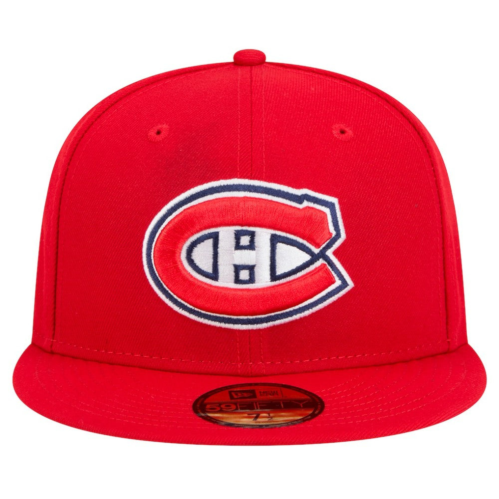 Montreal Canadiens New Era Core 59FIFTY Fitted Hat Red