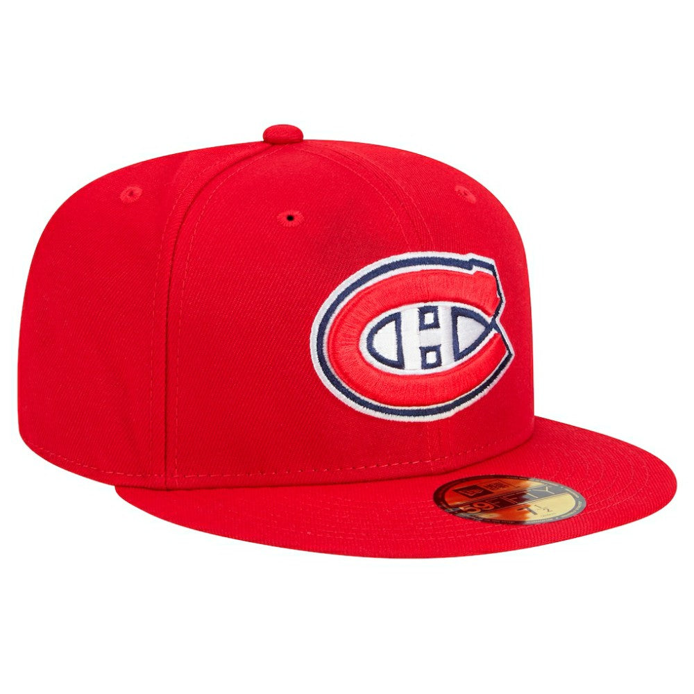 Montreal Canadiens New Era Core 59FIFTY Fitted Hat Red