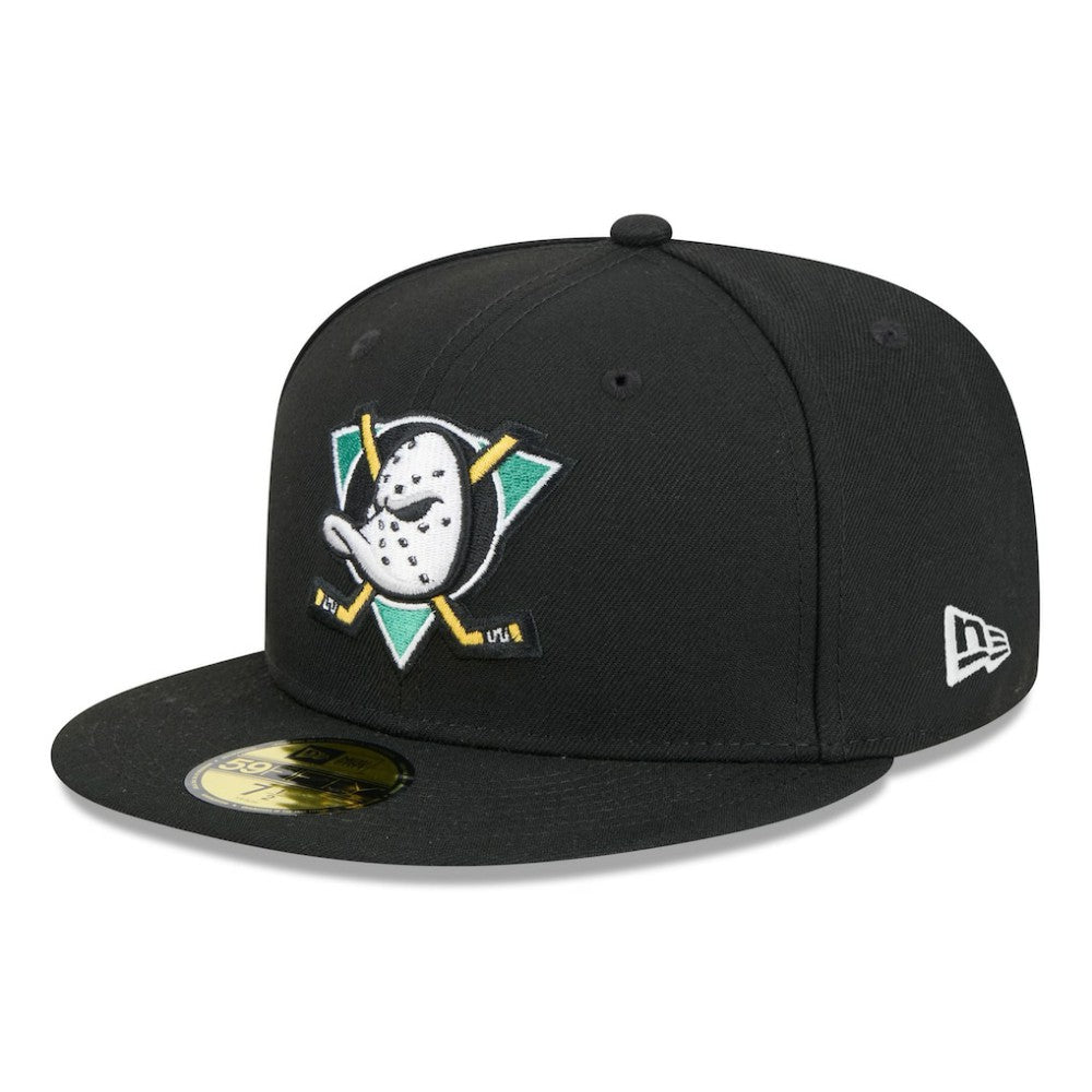Anaheim Ducks New Era Core 59FIFTY Fitted Hat Black