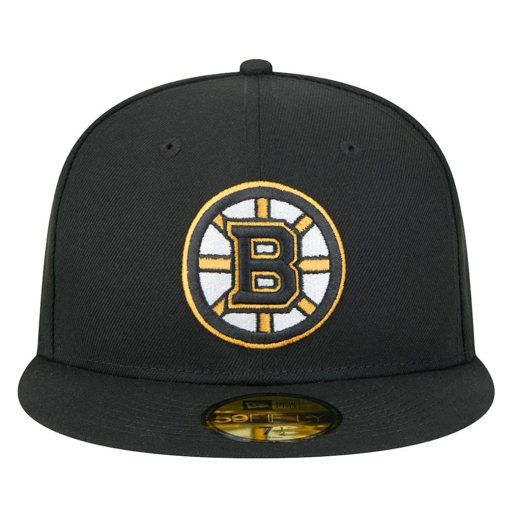 Boston Bruins New Era Core 59FIFTY Fitted Hat Black