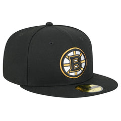 Boston Bruins New Era Core 59FIFTY Fitted Hat Black