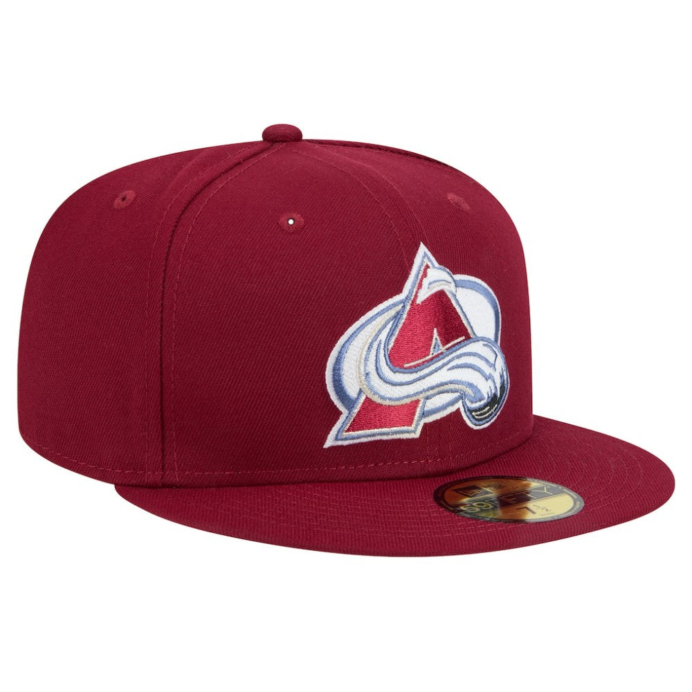 Colorado Avalanche New Era Core 59FIFTY Fitted Hat Burgundy