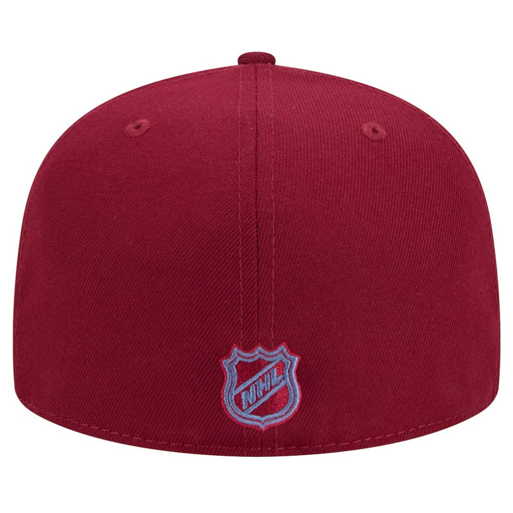 Colorado Avalanche New Era Core 59FIFTY Fitted Hat Burgundy