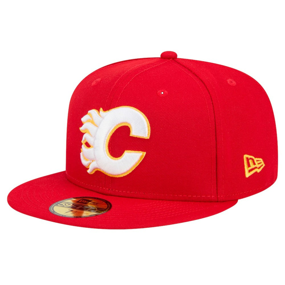 Calgary Flames New Era Core 59FIFTY Fitted Hat Red