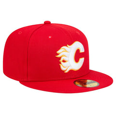 Calgary Flames New Era Core 59FIFTY Fitted Hat Red