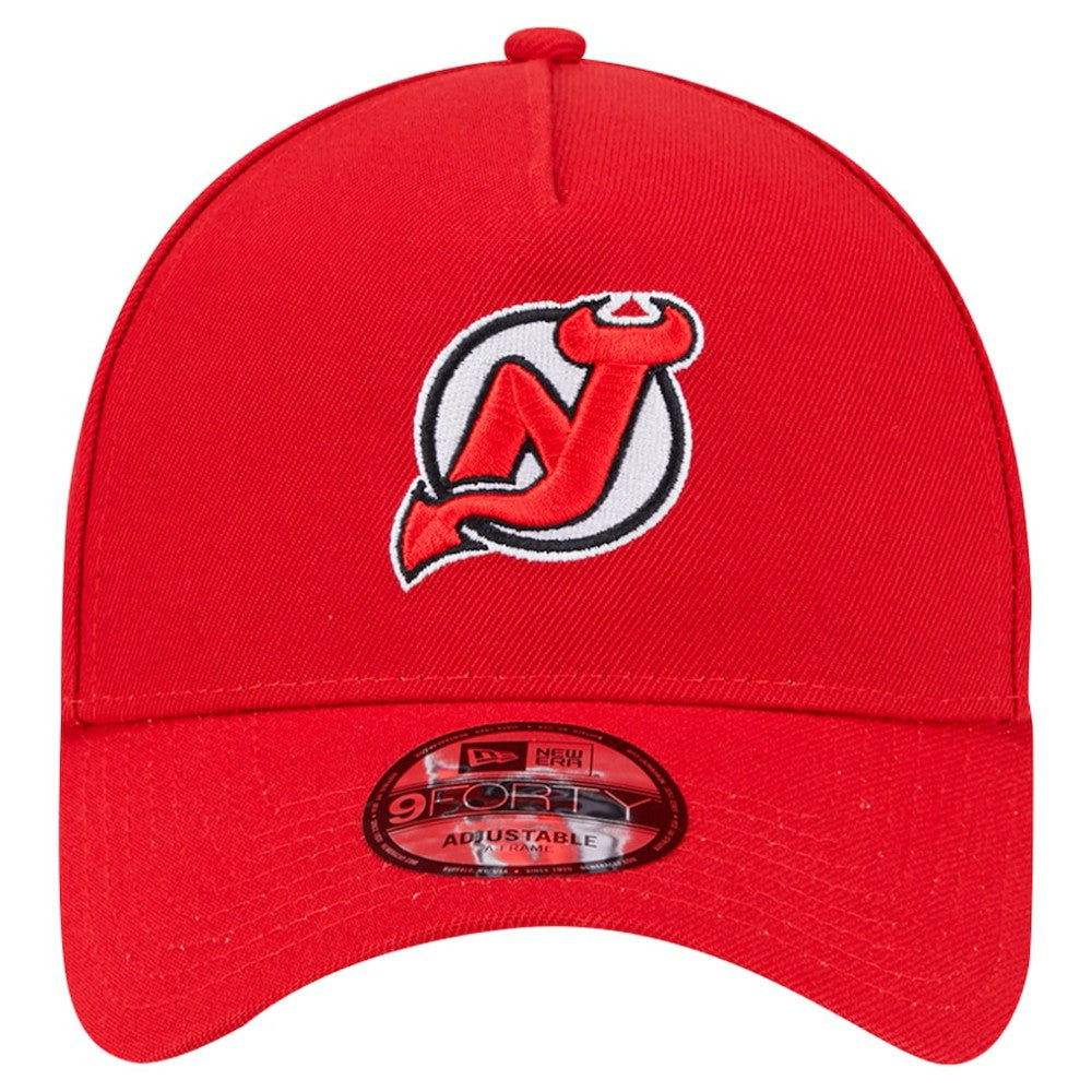 New Jersey Devils New Era Core A-Frame 9FORTY Adjustable Hat Red