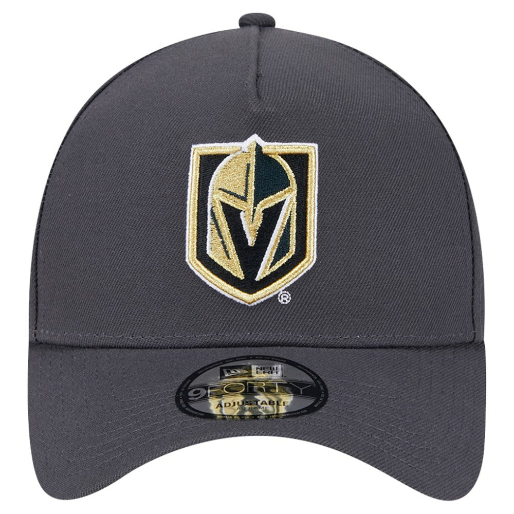 Vegas Golden Knights New Era Core A-Frame 9FORTY Adjustable Hat Gray