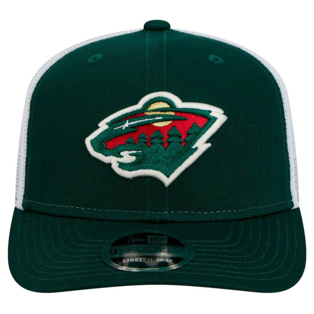 Minnesota Wild New Era Core Trucker 9SEVENTY Stretch-Snap Hat Green