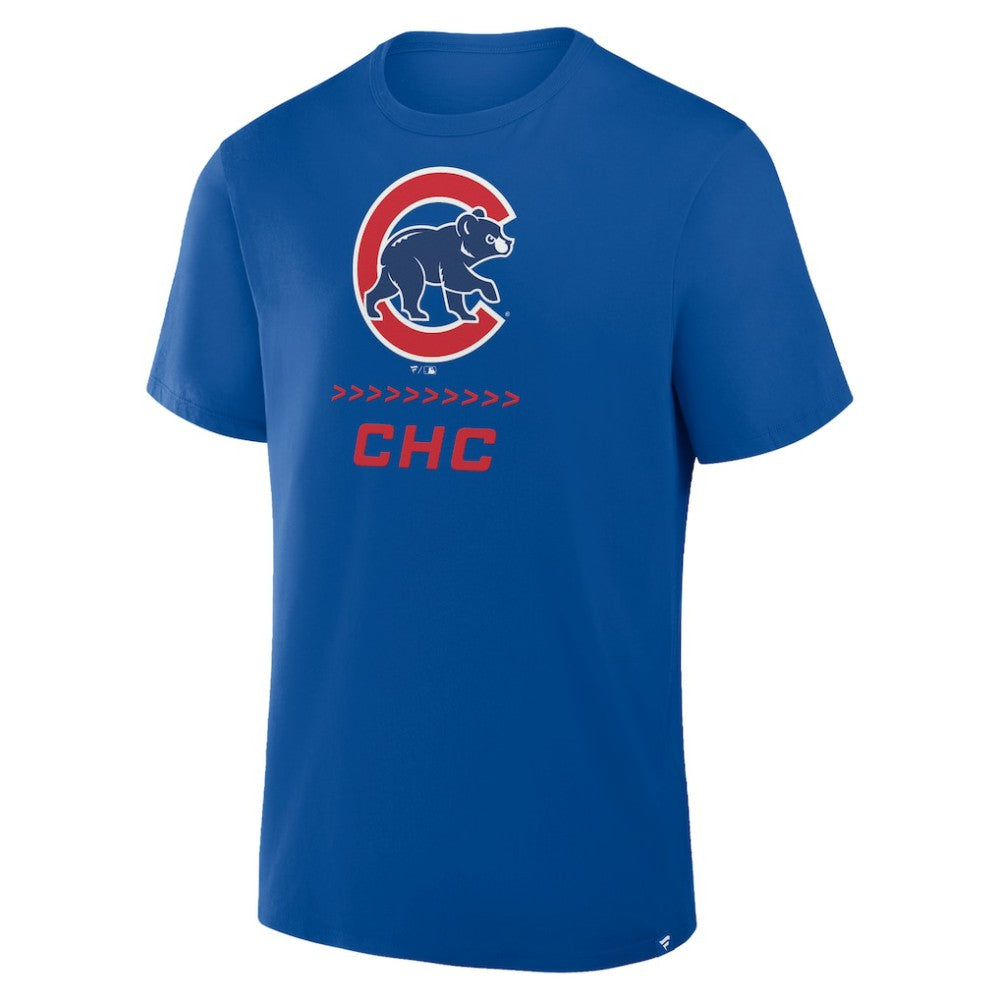 Chicago Cubs Clubhouse Legacy Side Swipe T-Shirt Royal