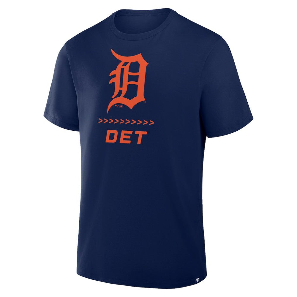 Detroit Tigers Clubhouse Legacy Side Swipe T-Shirt Navy
