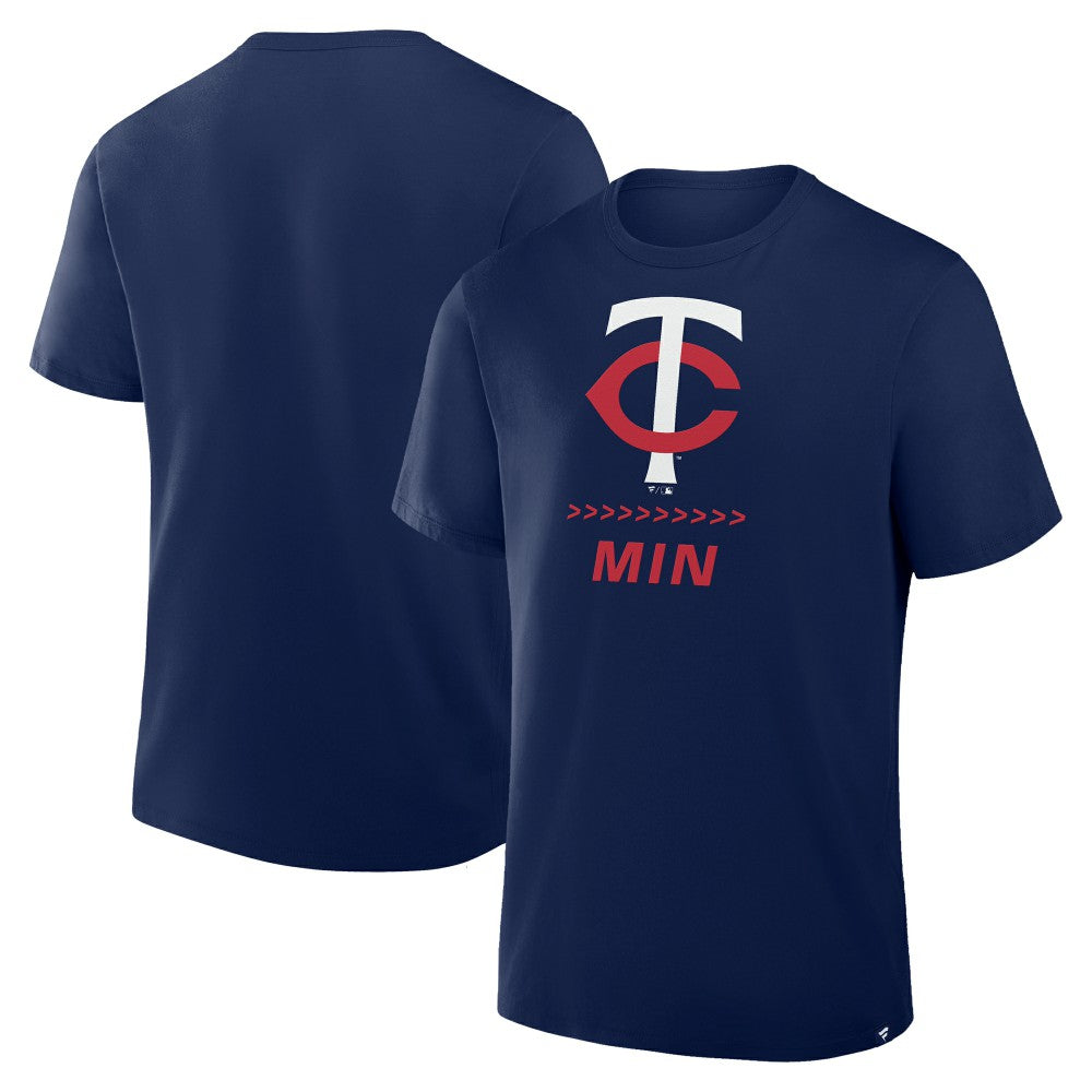Minnesota Twins Clubhouse Legacy Side Swipe T-Shirt Navy