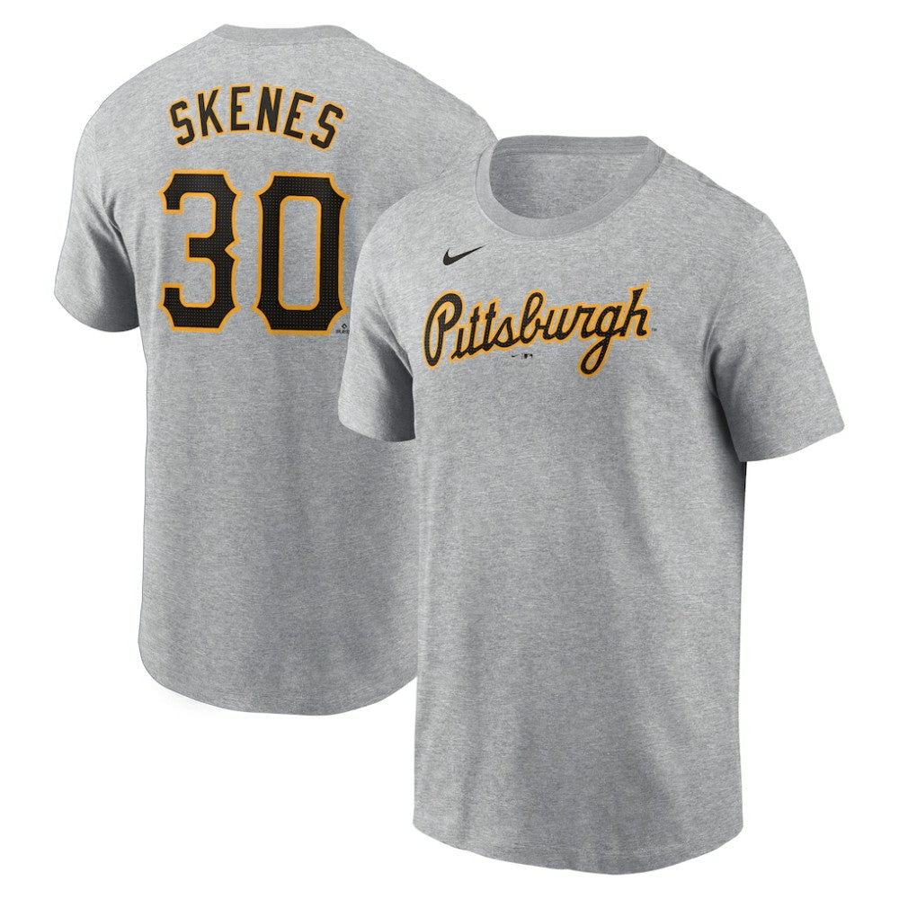 Paul Skenes Pittsburgh Pirates Fuse Name & Number T-Shirt Heather Gray | Nike