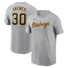 Paul Skenes Pittsburgh Pirates Fuse Name & Number T-Shirt Heather Gray | Nike