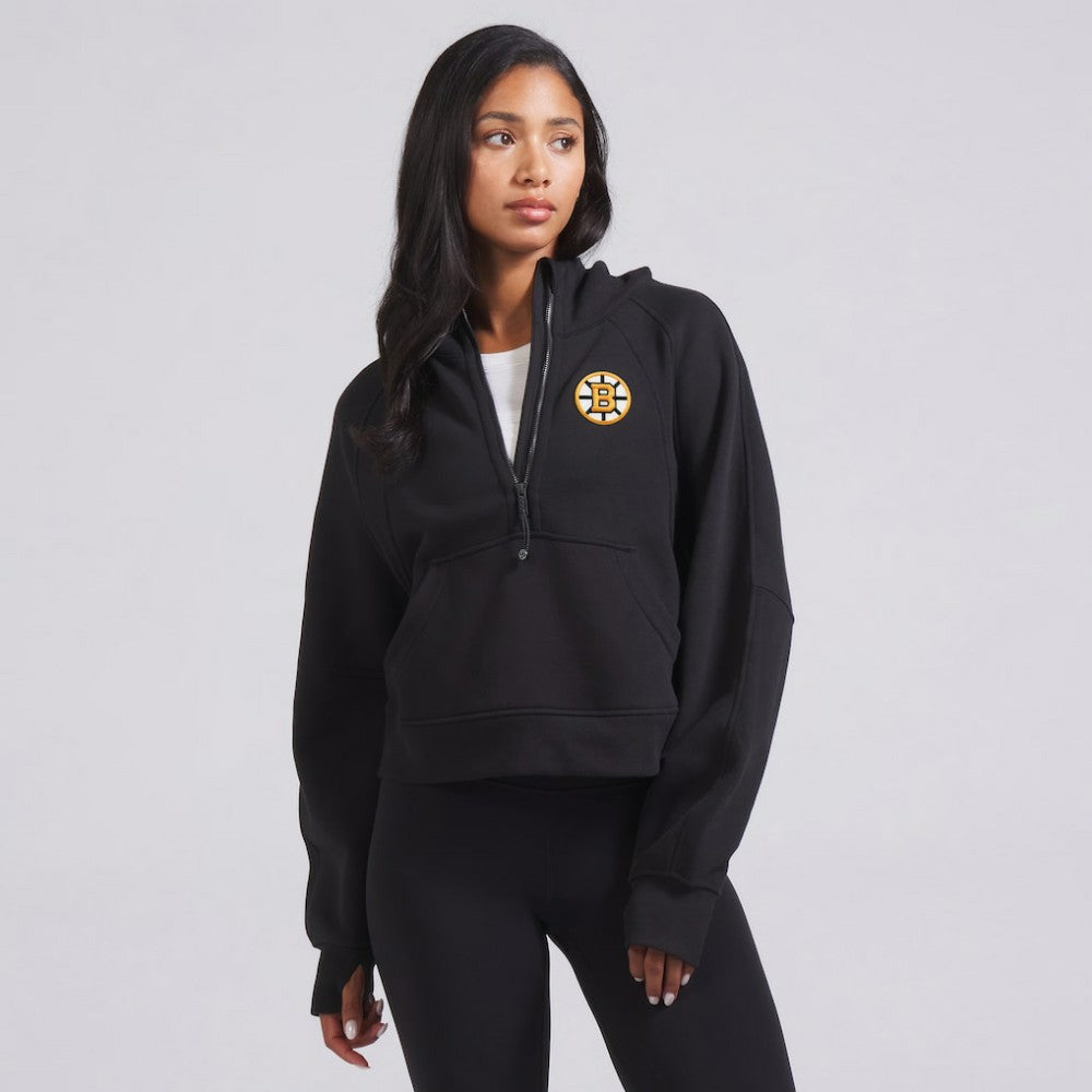 Boston Bruins lululemon Women's Scuba Oversized Half-Zip Hoodie Black
