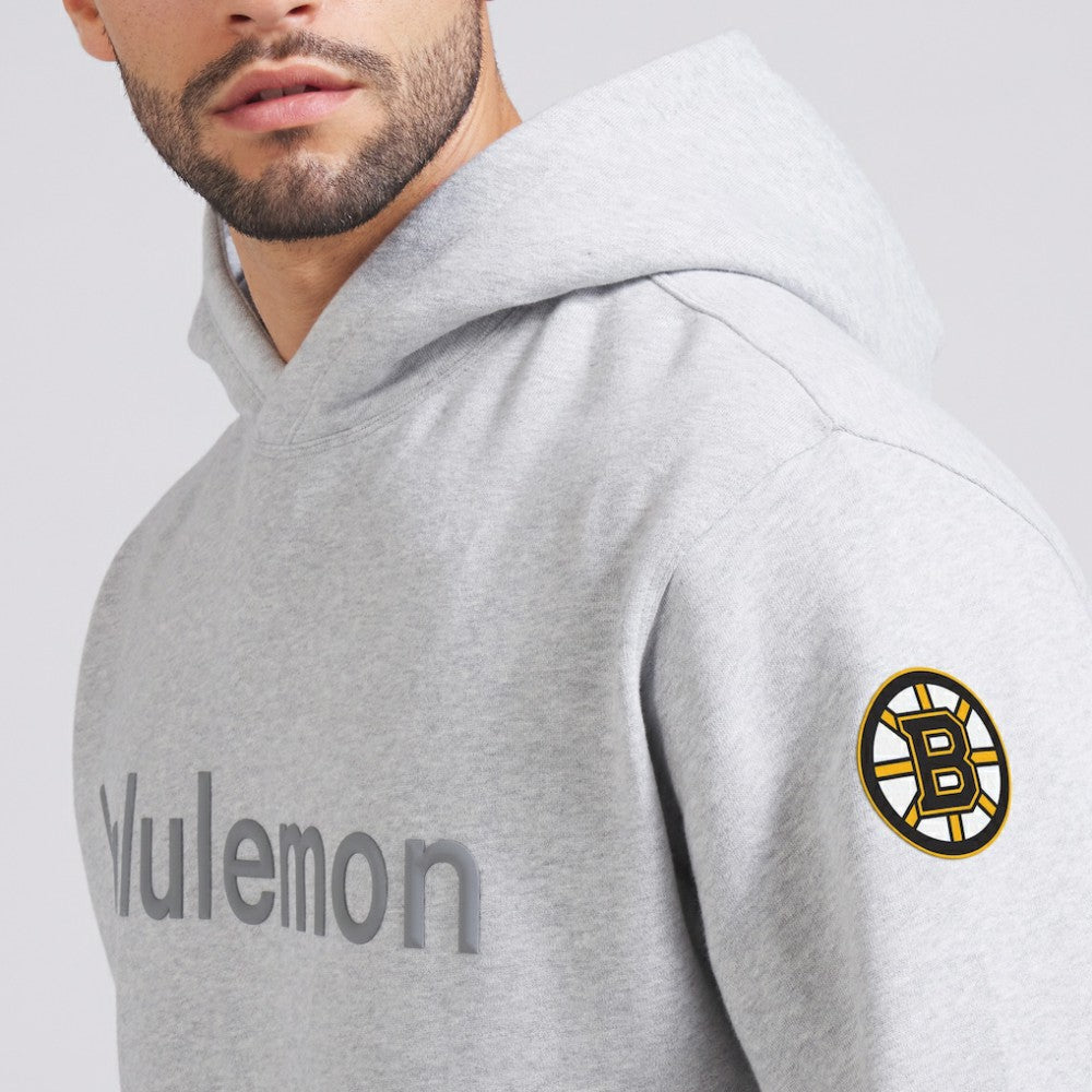 Boston Bruins lululemon Steady State Pullover Hoodie Heathered Silver Drop