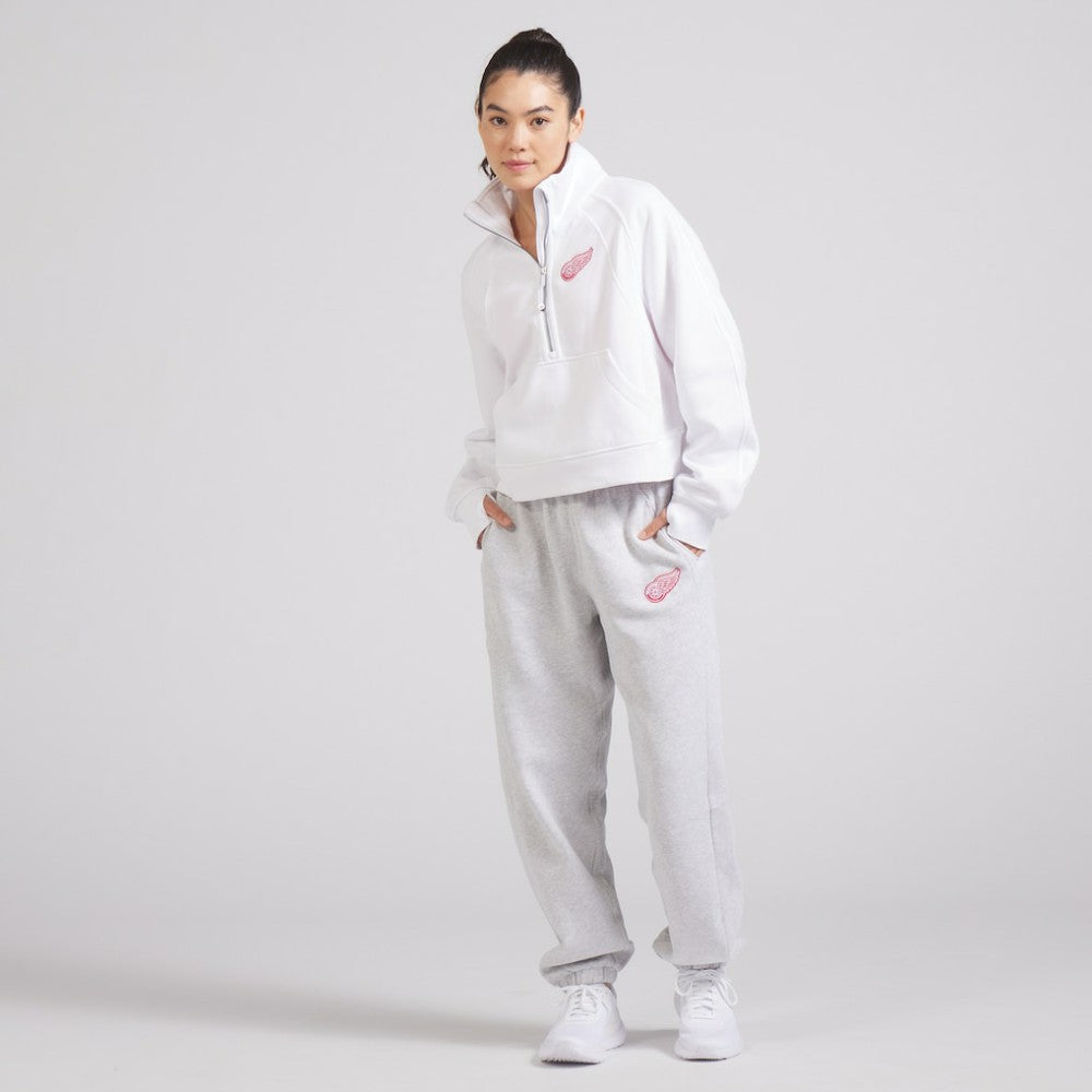 Detroit Red Wings lululemon Women's Scuba Oversized Half Zip Top White