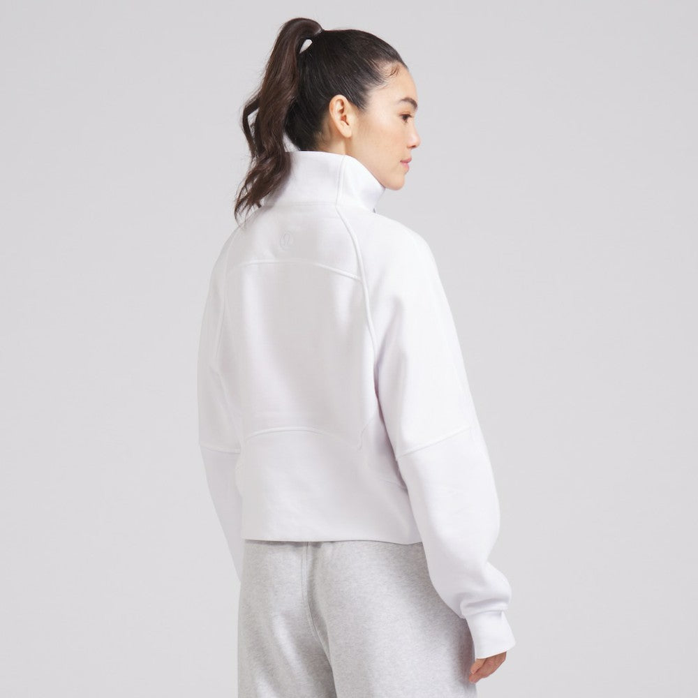 Detroit Red Wings lululemon Women's Scuba Oversized Half Zip Top White