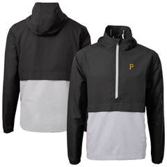 Pittsburgh Pirates Cutter & Buck Charter Eco Recycled Half-Zip Anorak Jacket Black