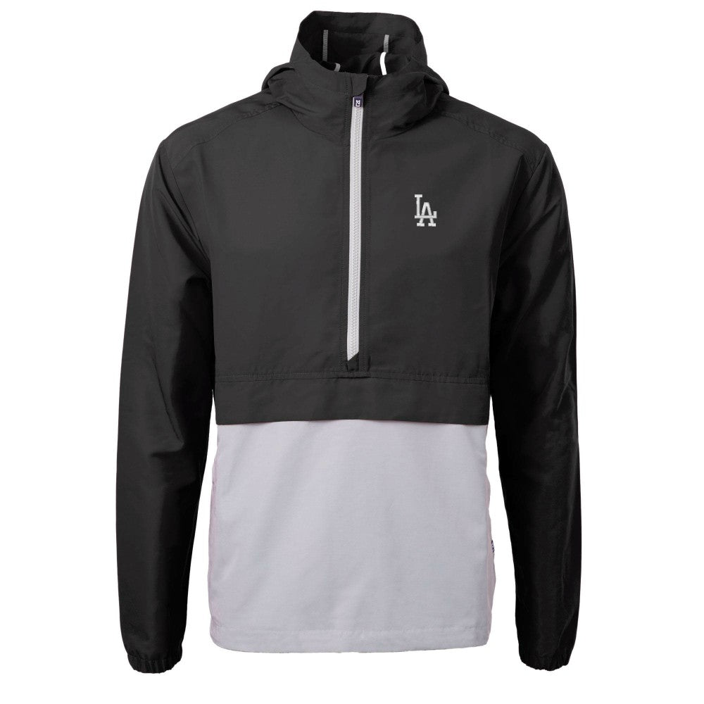 Los Angeles Dodgers Cutter & Buck Charter Eco Recycled Half-Zip Anorak Jacket Black