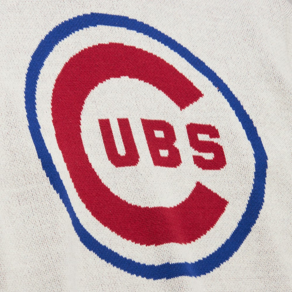 Chicago Cubs Retro Pullover Sweater Cream | Mitchell & Ness