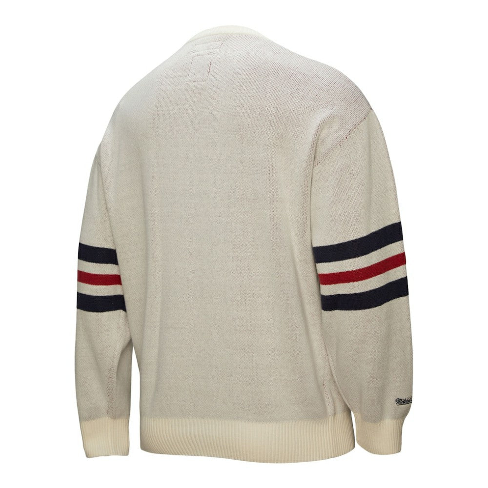 Boston Red Sox Retro Pullover Sweater Cream | Mitchell & Ness