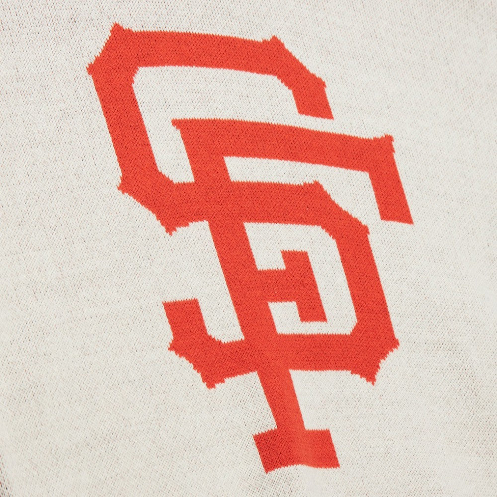San Francisco Giants Retro Pullover Sweater Cream | Mitchell & Ness