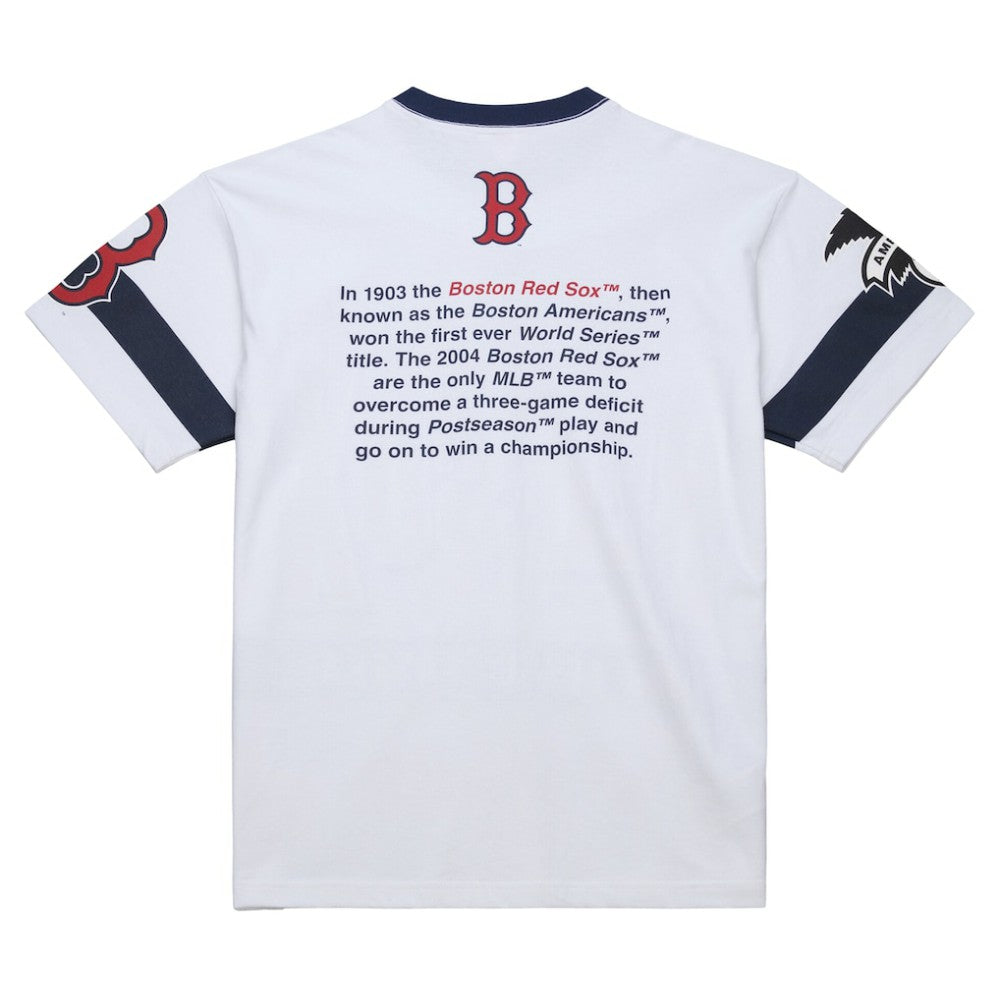 Boston Red Sox Cooperstown Collection Team Origins Premium T-Shirt White | Mitchell & Ness