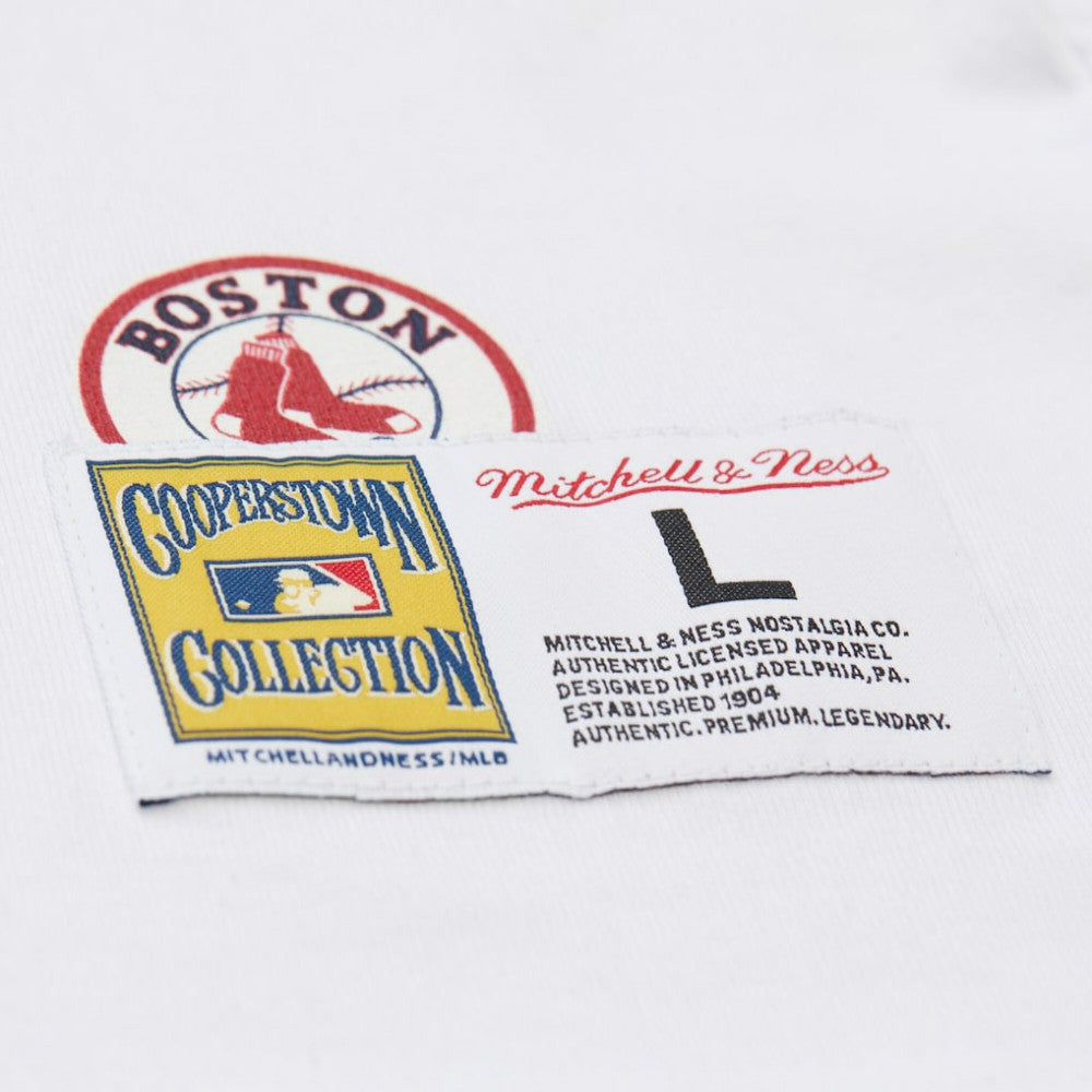Boston Red Sox Cooperstown Collection Team Origins Premium T-Shirt White | Mitchell & Ness