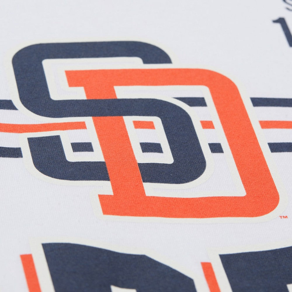 San Diego Padres Cooperstown Collection Team Origins Premium T-Shirt White | Mitchell & Ness
