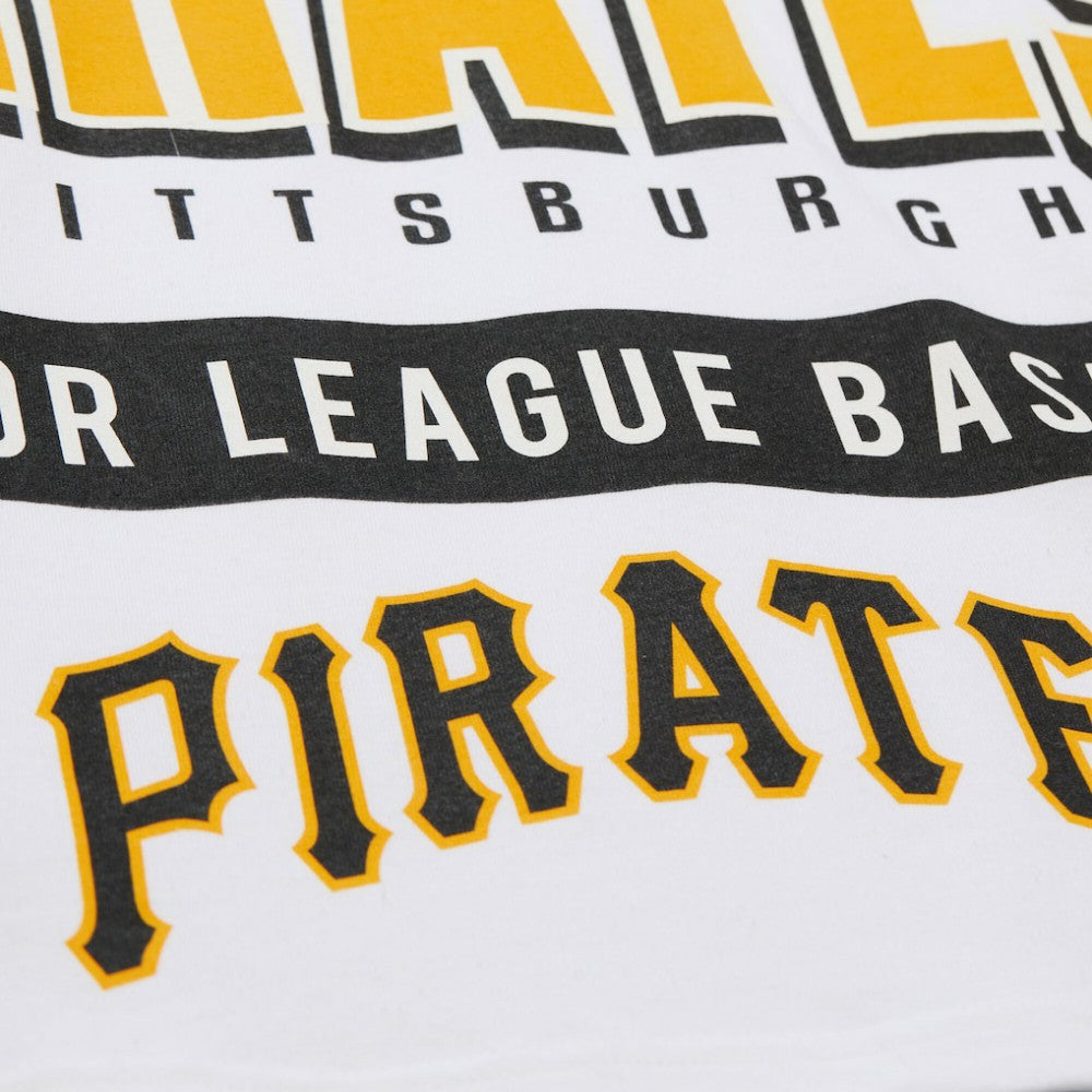 Pittsburgh Pirates Cooperstown Collection Team Origins Premium T-Shirt White | Mitchell & Ness