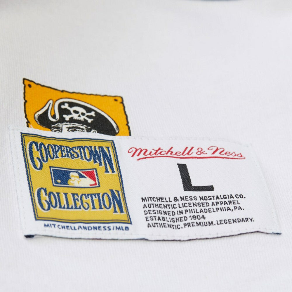 Pittsburgh Pirates Cooperstown Collection Team Origins Premium T-Shirt White | Mitchell & Ness