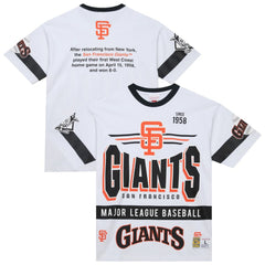 San Francisco Giants Cooperstown Collection Team Origins Premium T-Shirt White | Mitchell & Ness