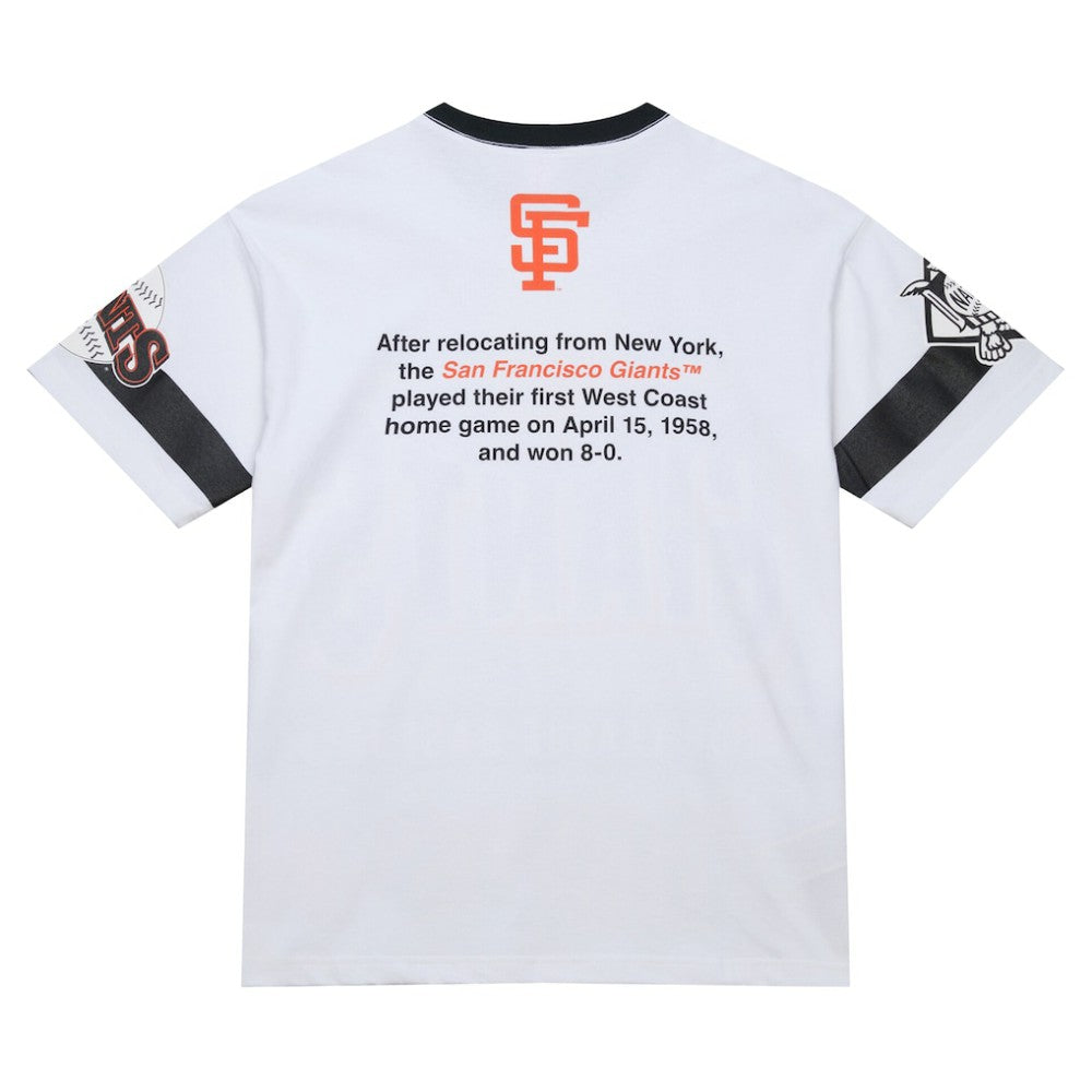 San Francisco Giants Cooperstown Collection Team Origins Premium T-Shirt White | Mitchell & Ness