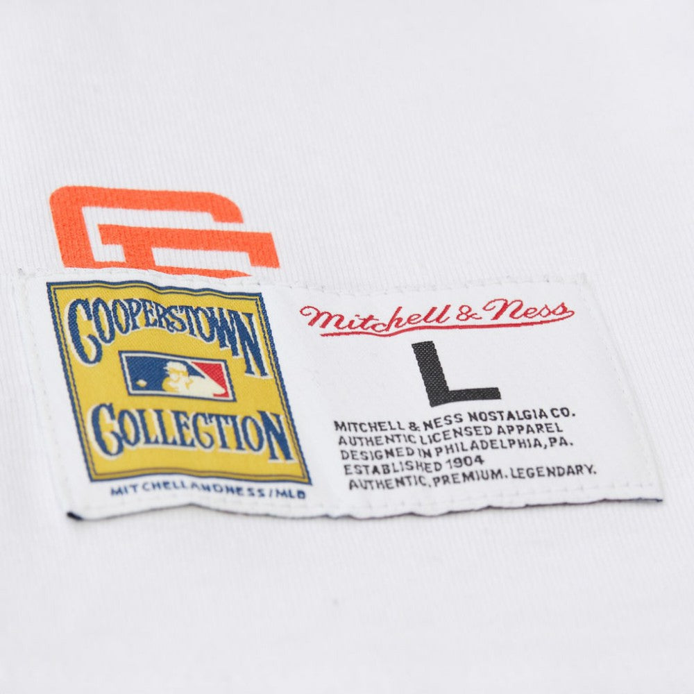 San Francisco Giants Cooperstown Collection Team Origins Premium T-Shirt White | Mitchell & Ness