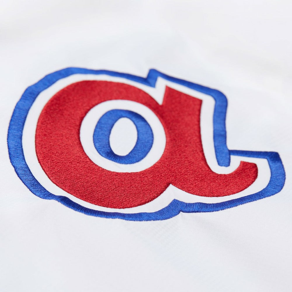 Atlanta Braves Vintage Full-Snap Hooded Coaches Jacket White | Mitchell & Ness