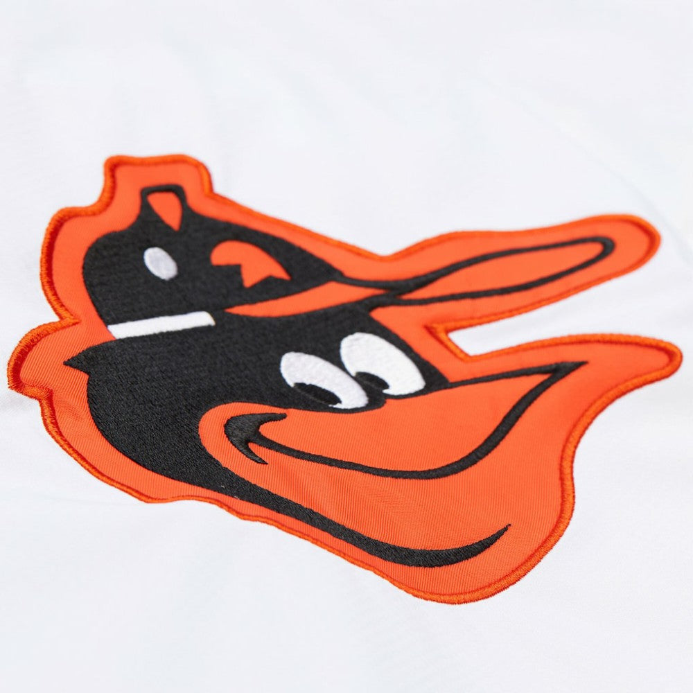 Baltimore Orioles Vintage Full-Snap Hooded Coaches Jacket White | Mitchell & Ness