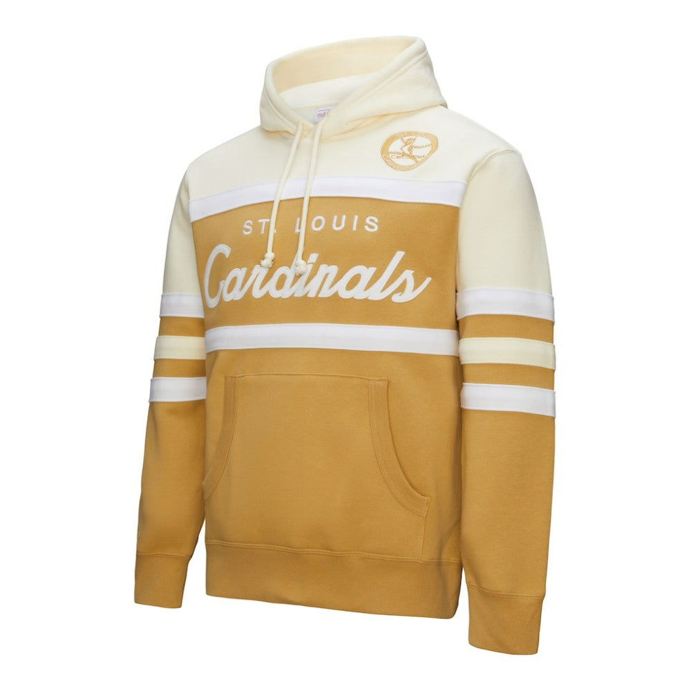 St. Louis Cardinals Head Coach Pullover Hoodie Tan/Cream | Mitchell & Ness