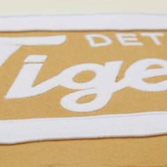 Detroit Tigers Head Coach Pullover Hoodie Tan/Cream | Mitchell & Ness