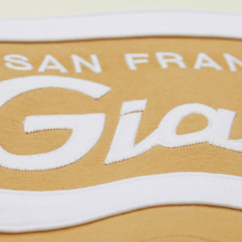 San Francisco Giants Head Coach Pullover Hoodie Tan/Cream | Mitchell & Ness