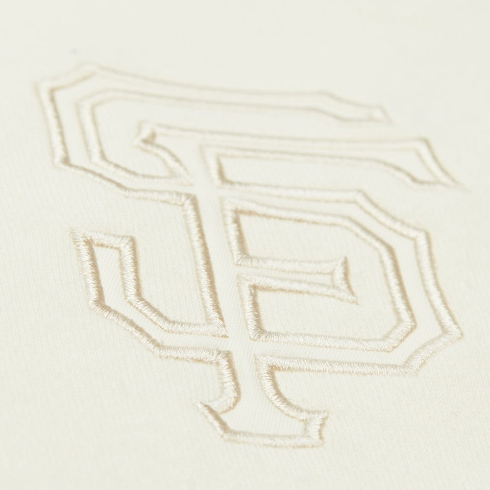 San Francisco Giants Head Coach Pullover Hoodie Tan/Cream | Mitchell & Ness