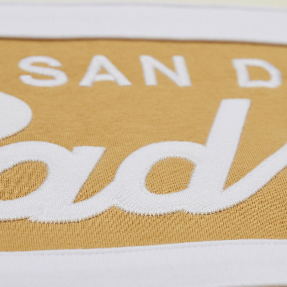 San Diego Padres Head Coach Pullover Hoodie Tan/Cream | Mitchell & Ness